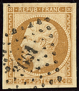 No 9, Obl Pc 3661. - TB - 1852 Luigi-Napoleone