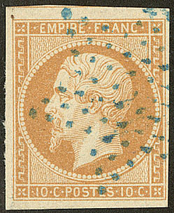 No 13I, Obl étoile Bleue. - TB - 1853-1860 Napoléon III