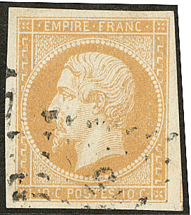 No 13Ie, Jaune Citron, Un Voisin. - TB - 1853-1860 Napoleone III