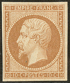 * No 13II, Brun Clair, Très Frais. - TB - 1853-1860 Napoleone III