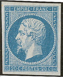 * No 14I, Bleu. - TB - 1853-1860 Napoleone III