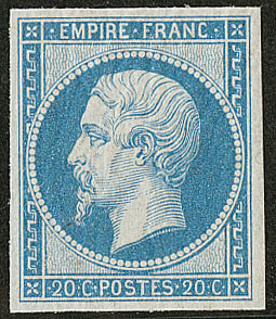 ** No 14II, Bleu, Très Frais. - TB - 1853-1860 Napoleone III