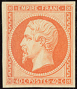 * No 16, Orange, Jolie Pièce. - TB. - RR - 1853-1860 Napoleone III