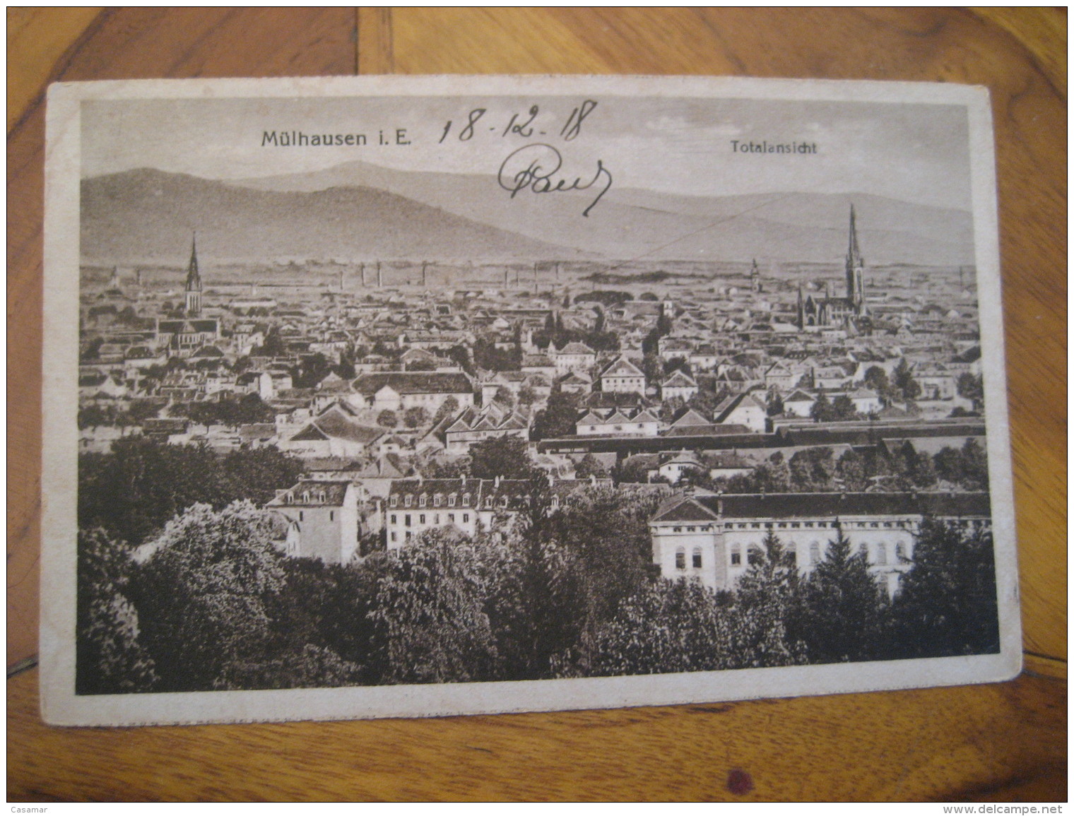 MULHAUSEN Mülhausen I. E. Totalansicht Post Card Thuringia Unstrut Hainich Kreis Germany - Muehlhausen