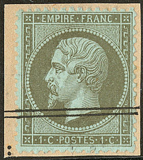 No 19, Vert Olive, Impression Typo Sur Support. - TB - 1862 Napoleone III
