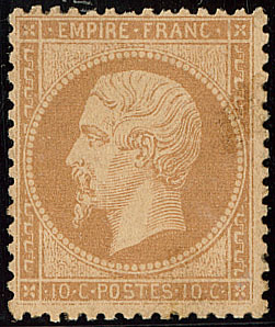 * No 21, Bistre, Gomme Très Glacée Sinon TB. - R - 1862 Napoleone III