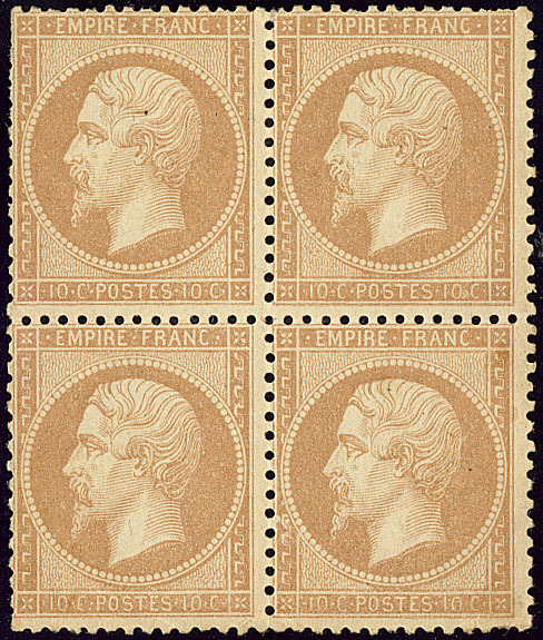 * No 21, Bloc De Quatre, Pd, TB D'aspect - 1862 Napoleon III