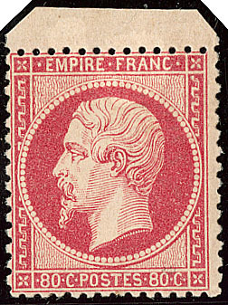 * No 24, Rose, Petit Bdf, Gomme Glacée Mais TB D'aspect. - R - 1862 Napoleon III