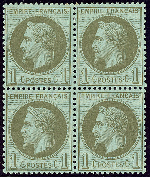 * No 25, Bloc De Quatre, Très Frais. - TB - 1863-1870 Napoleon III With Laurels