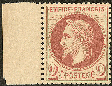 ** No 26II, Rouge-brun, Bdf, Très Frais. - TB - 1863-1870 Napoleone III Con Gli Allori