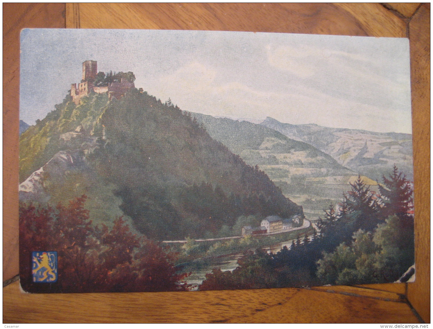 NASSAU Burg Castle Post Card Rhineland Palatinate Germany - Nassau