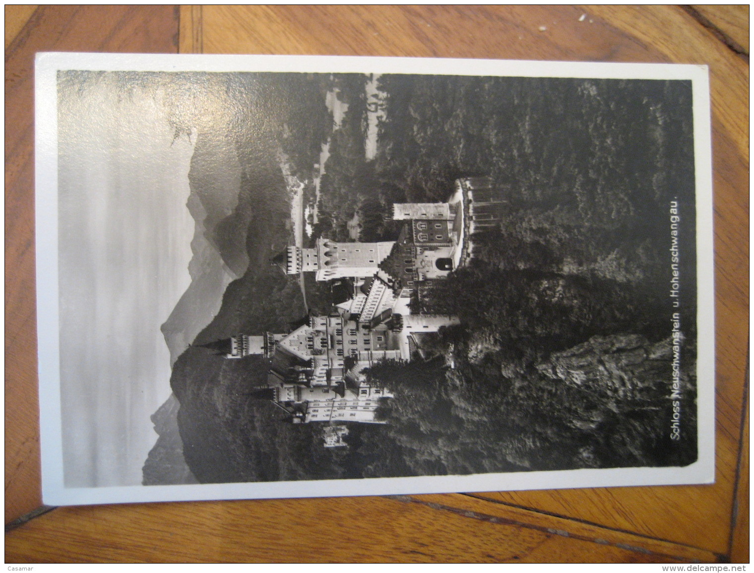 NEUSCHWANSTEIN Schloss Castle Post Card Bavaria Hohenschwangau Fussen Germany - Sonstige & Ohne Zuordnung