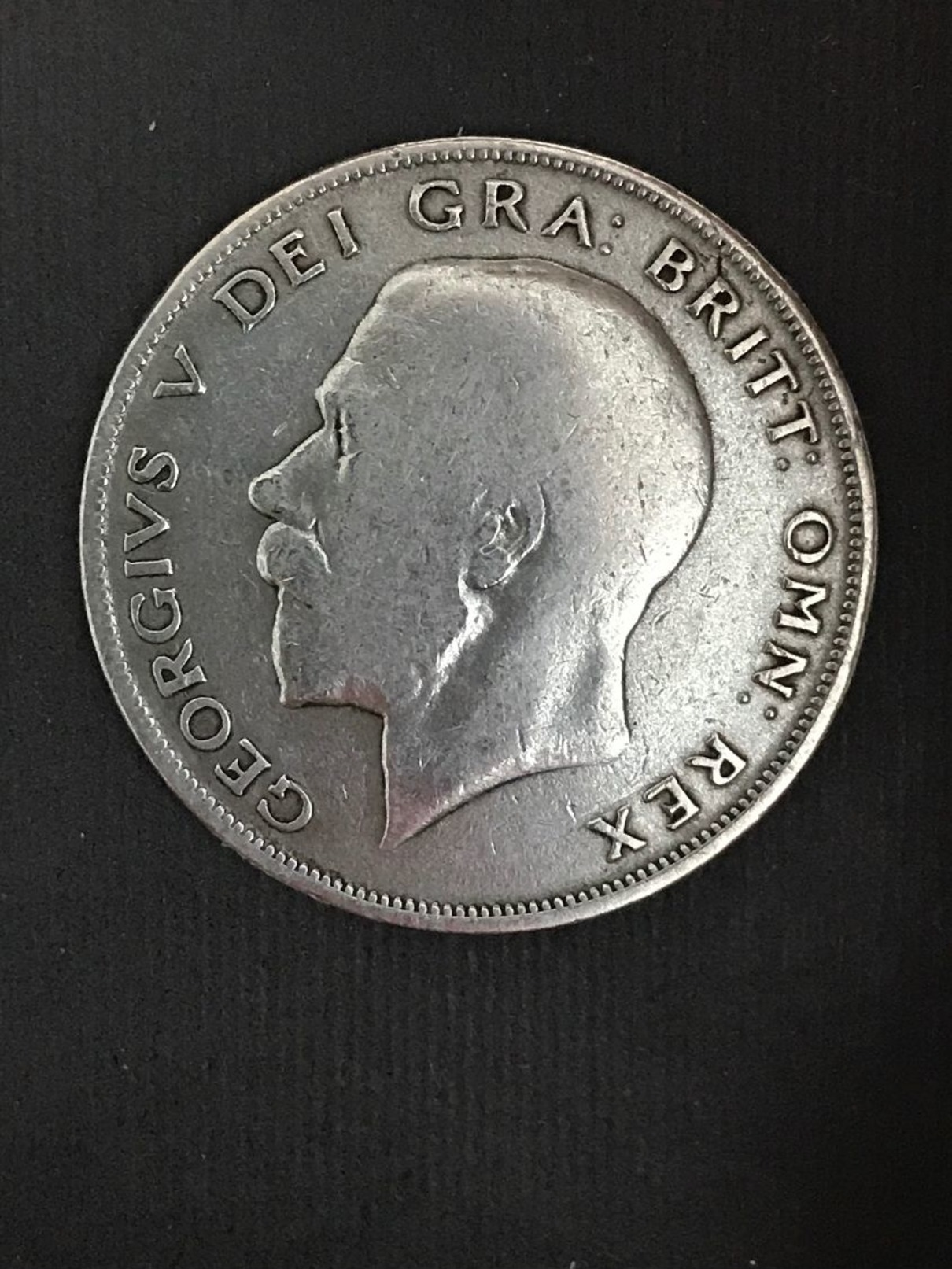 HALF CROWN - 1/2 Crown - 1921 - Georgius V -  SILVER ARGENTO - K. 1/2 Crown