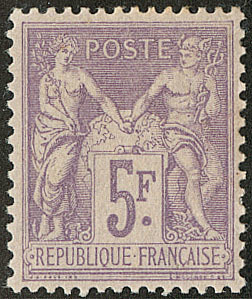 * No 95, Très Frais. - TB - 1876-1878 Sage (Type I)