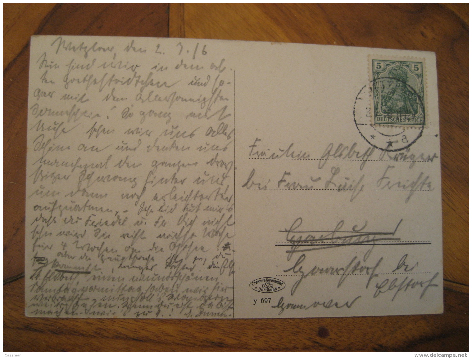 WETZLAR Dom 1916 Cancel Post Card Hesse Giessen Lahn Dill Kreis Germany - Wetzlar