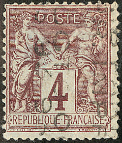 Surcharge 5 Lignes. No 14, OCTO (sans Quantième), Def, TB D'aspect - 1893-1947