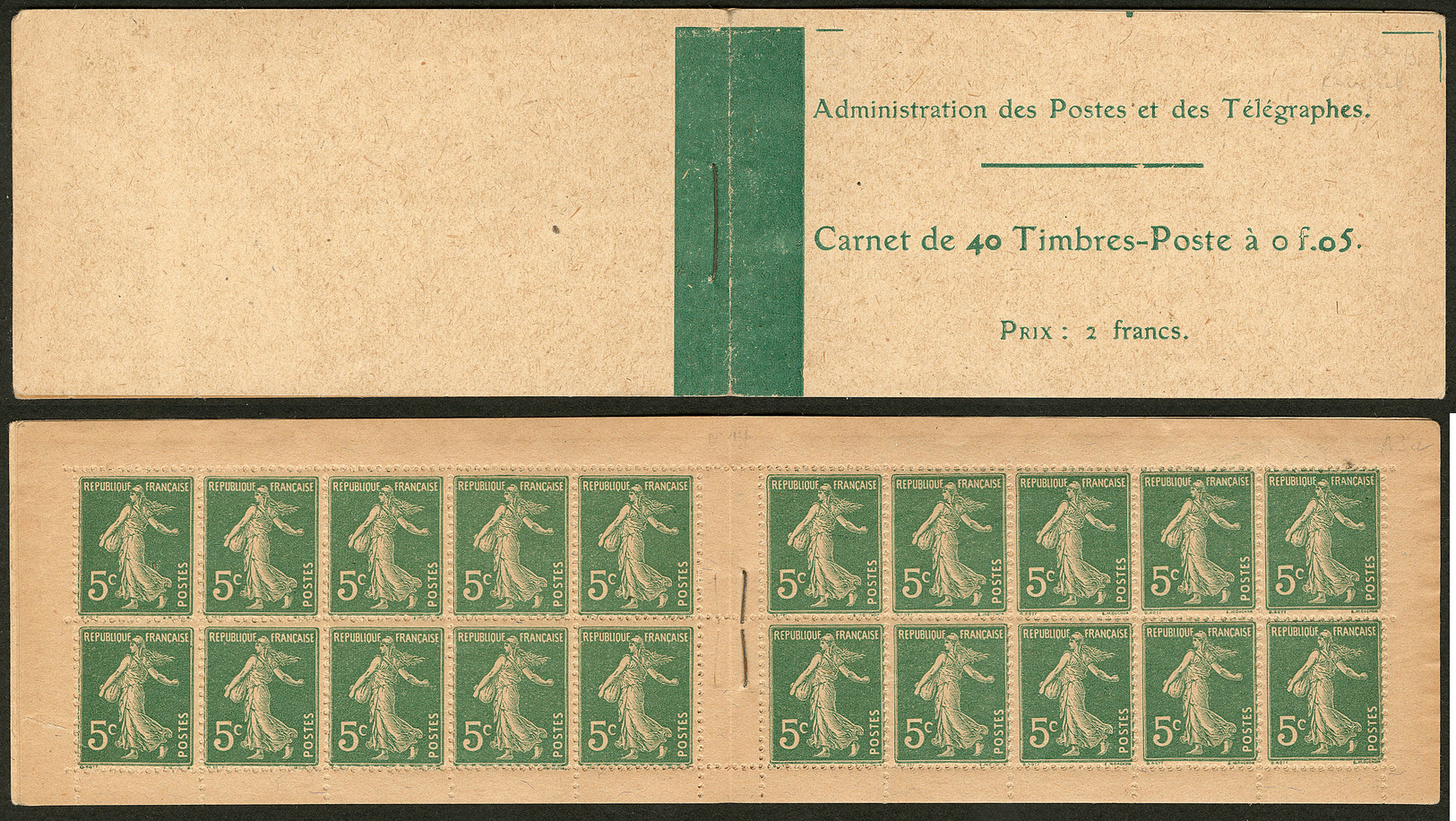 ** No 137 C5, Carnet De 40t, Papier GC. - TB - Other & Unclassified