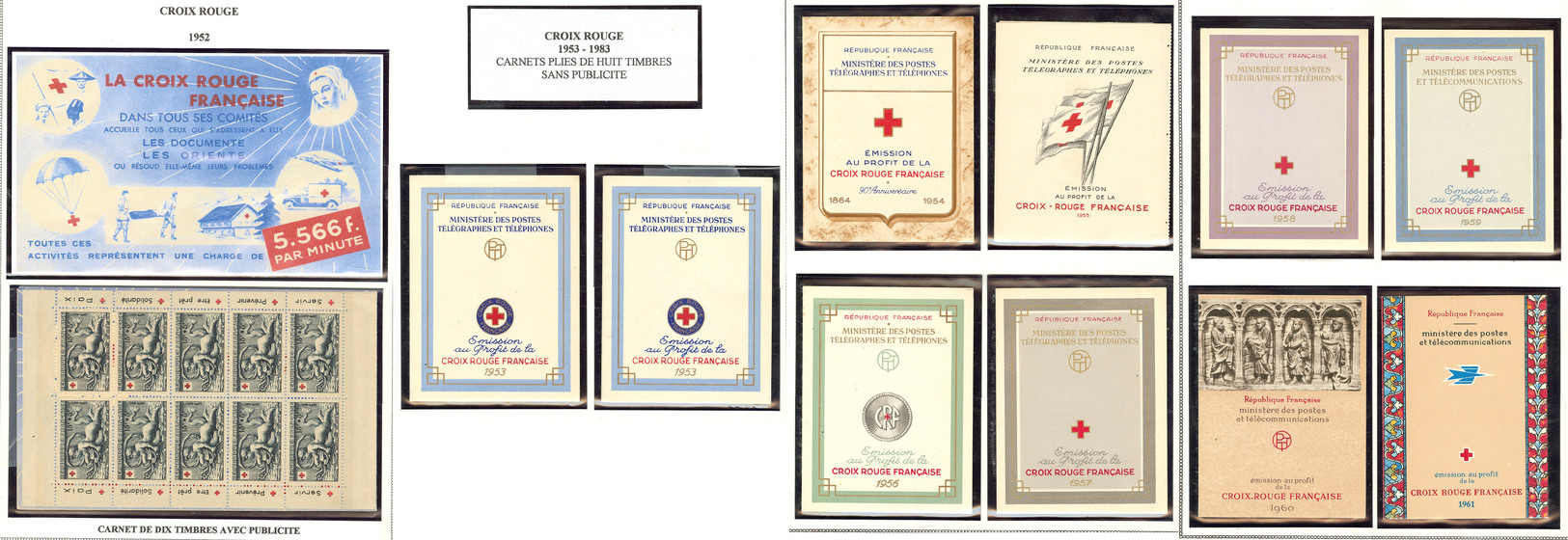 ** Croix-Rouge. Collection. 1953-2008, Complète Dont 1953(2), + Carnet 1952 Sans Sa Couverture. - TB - Other & Unclassified