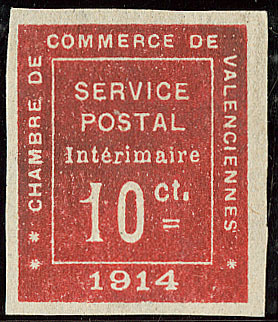 * Valenciennes. Non Dentelé. No 1a. - TB. - R - War Stamps