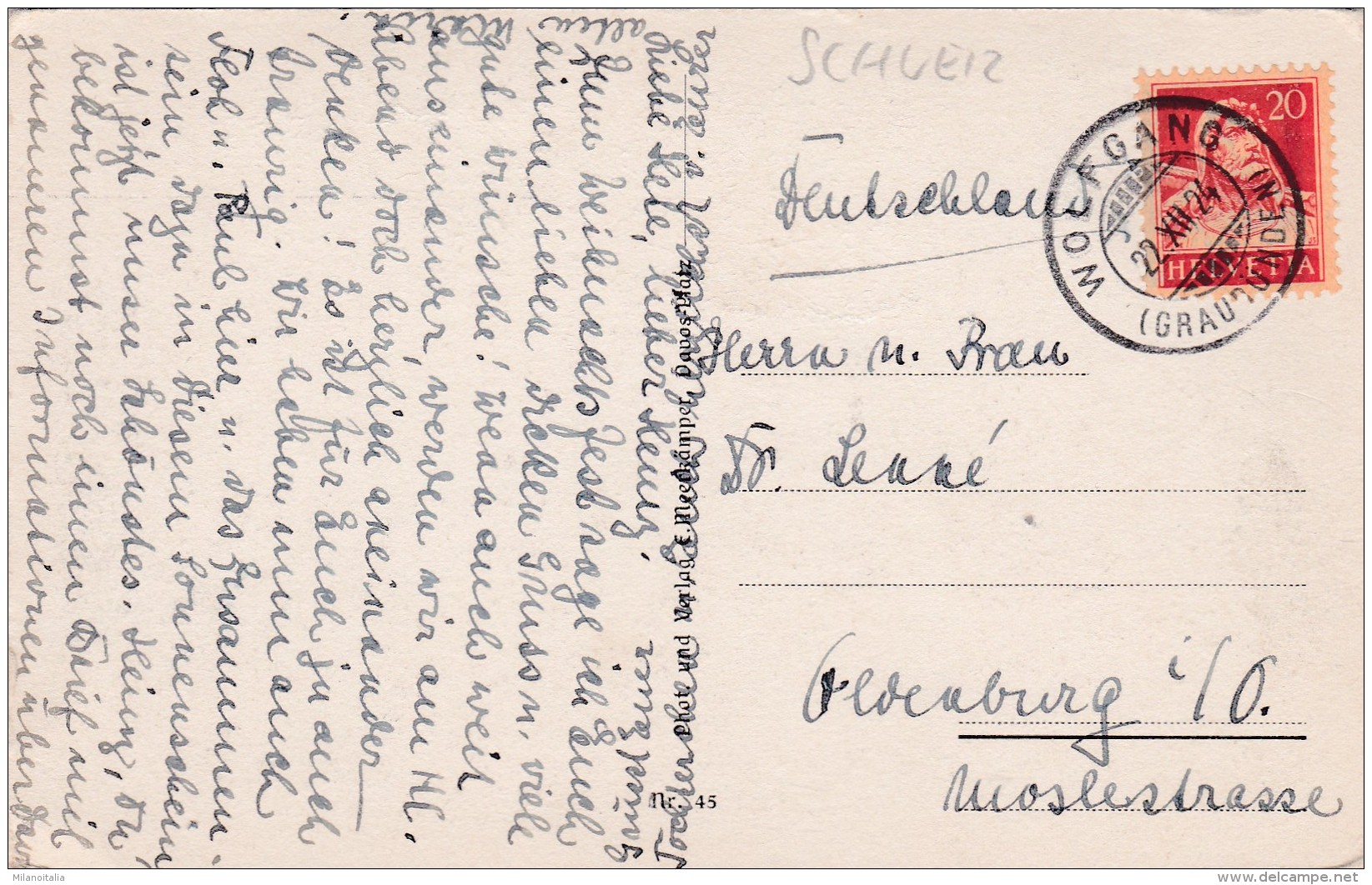 Sertig-Dörfli - Bergkirchlein Im Winter (45) * 22. XII. 1924 - Other & Unclassified