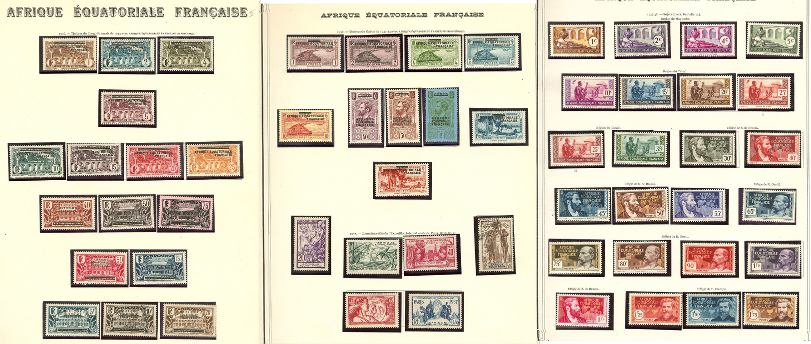 * Collection. 1936-1958 (Poste, PA, Taxe), Assez Complet Et Nombreux Doubles Obl. - TB - Other & Unclassified