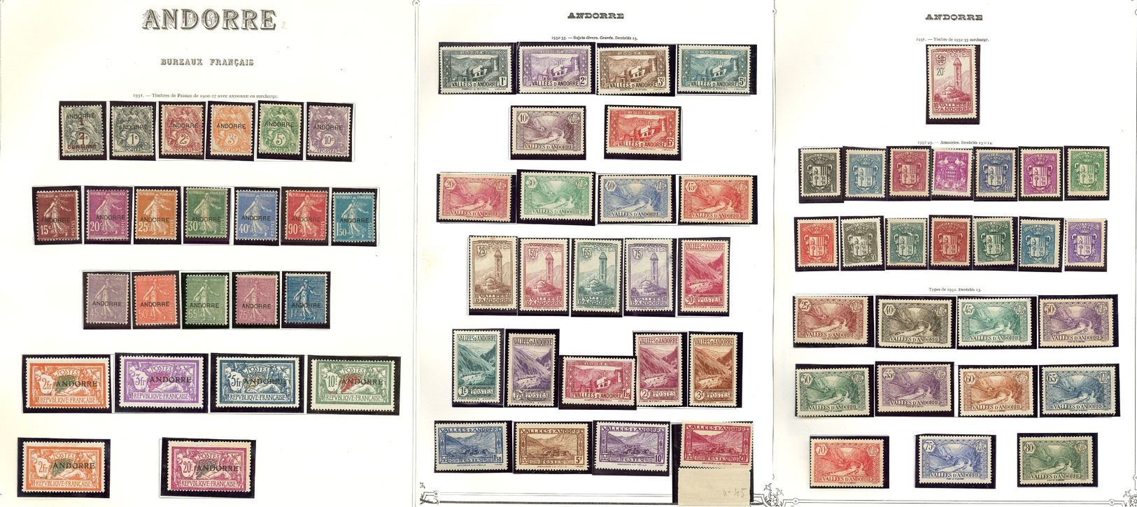 * Collection. 1931-1981 (Poste, PA, Taxe), Valeurs Et Séries Moyennes, Qqs Doubles Dont Des Obl. - TB - Altri & Non Classificati