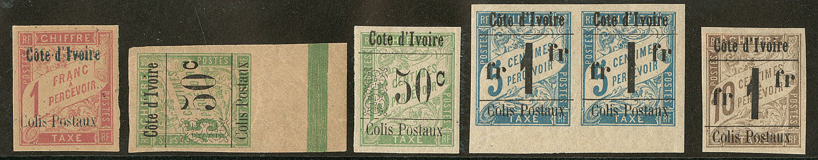 * Colis Postaux. Nos 4, 5 Bdf, 5d, 7 + 7r En Paire Horizontale, 8, Très Frais. - TB - Altri & Non Classificati