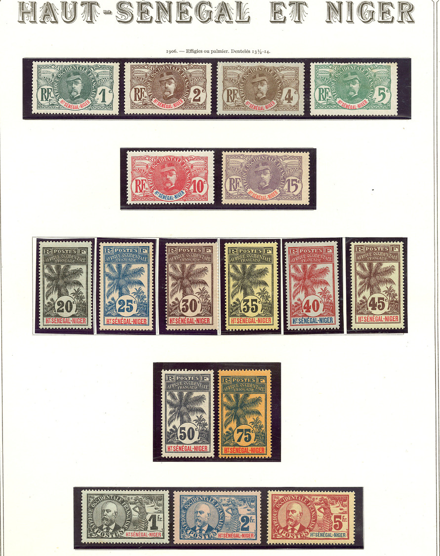* Collection. 1906-1917 (Poste, Taxe), Complète Dont Qqs Doubles (dont Palmiers). - TB - Other & Unclassified