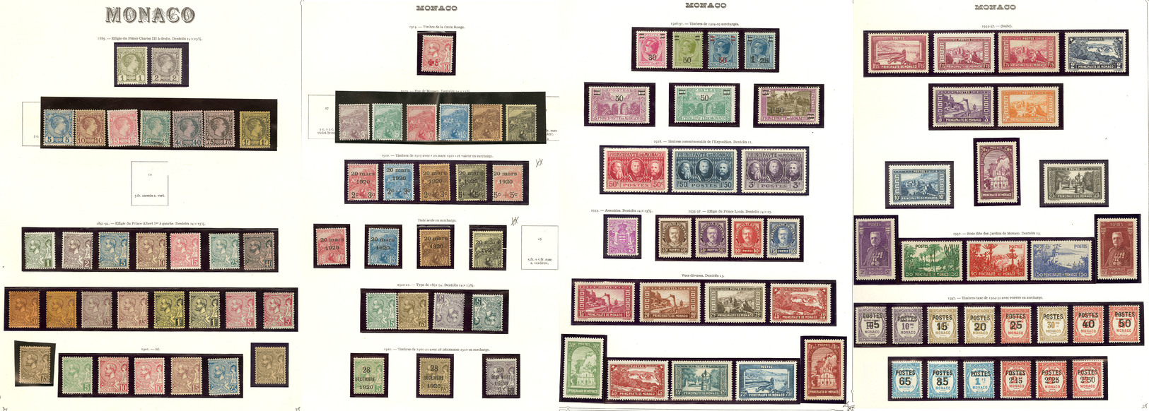 * Collection. 1885-1958 (Poste, PA, Taxe, BF), Valeurs Moyennes Et Séries Complètes, Des Ex **. - TB Ou B - Altri & Non Classificati