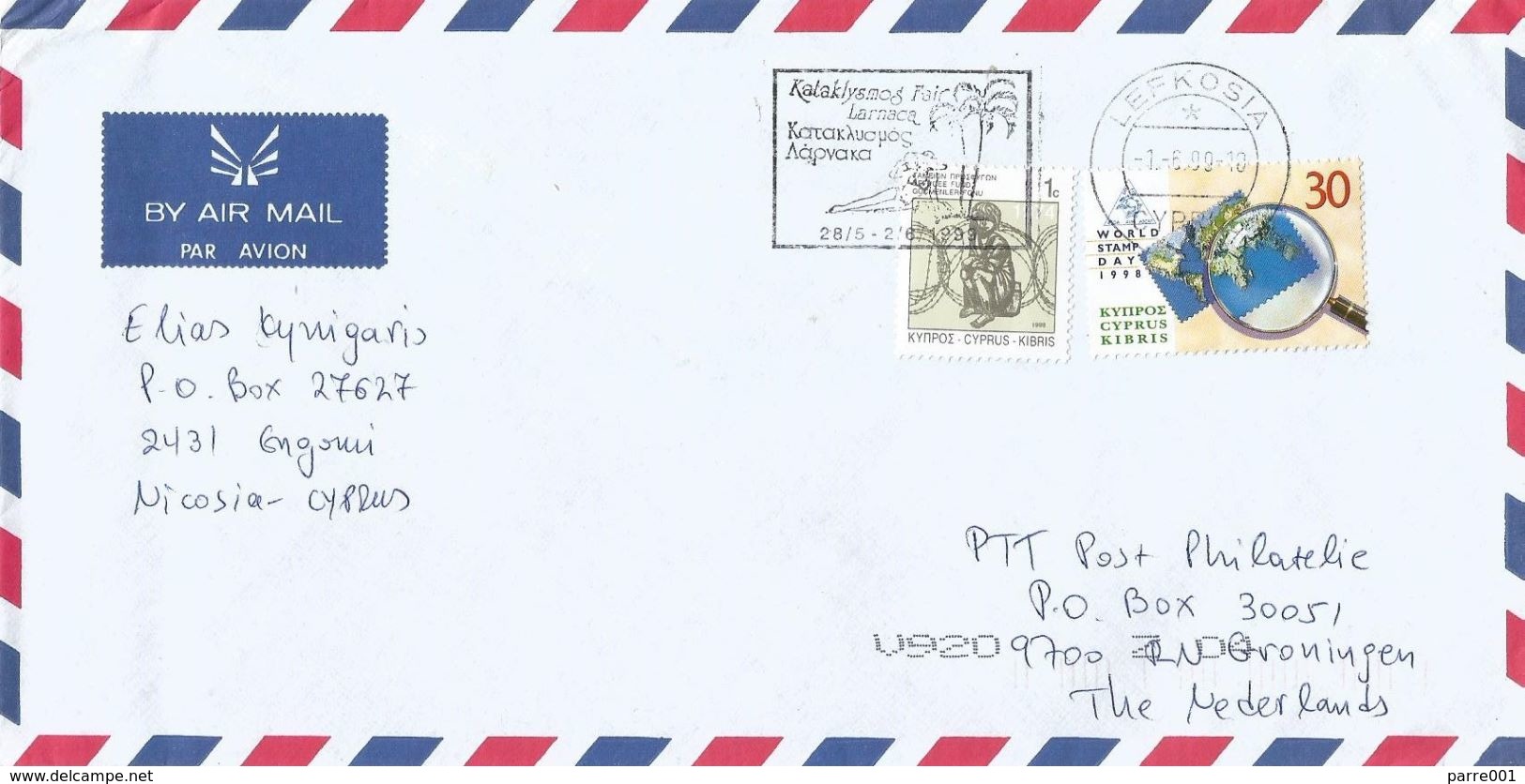 Cyprus 1999 Lefkosa World Stamp Day Cover - Brieven En Documenten