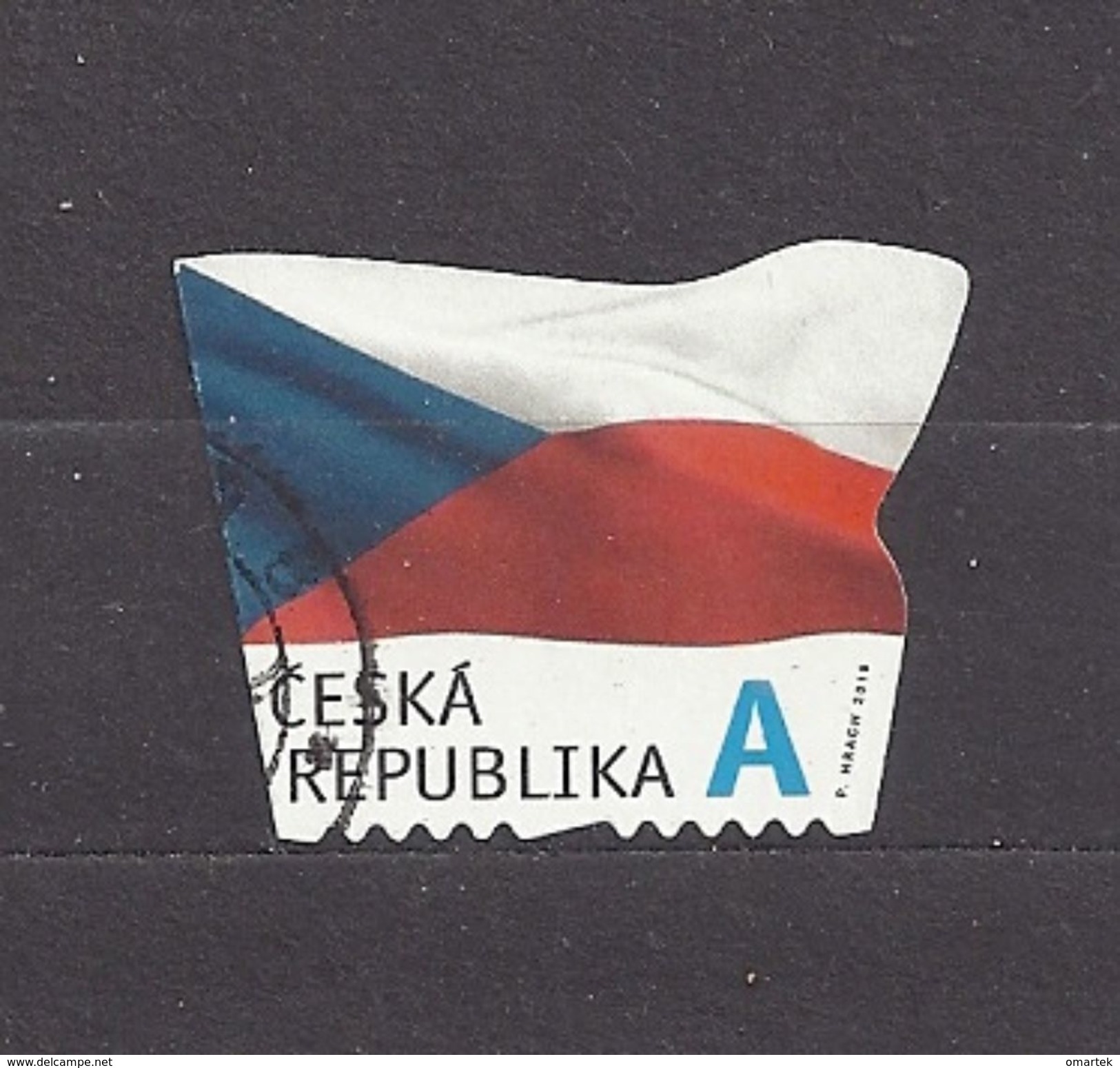 Czech Republic Tschechische Republik 2015 Gest ⊙ Mi 865 The Flag Of The Czech Republic. Die Flagge Der Tschechische C18 - Oblitérés