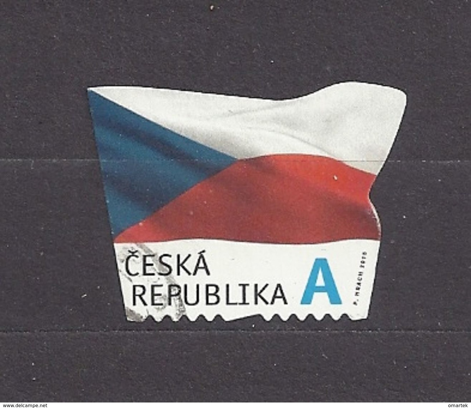 Czech Republic Tschechische Republik 2015 Gest ⊙ Mi 865 The Flag Of The Czech Republic. Die Flagge Der Tschechische C22 - Oblitérés