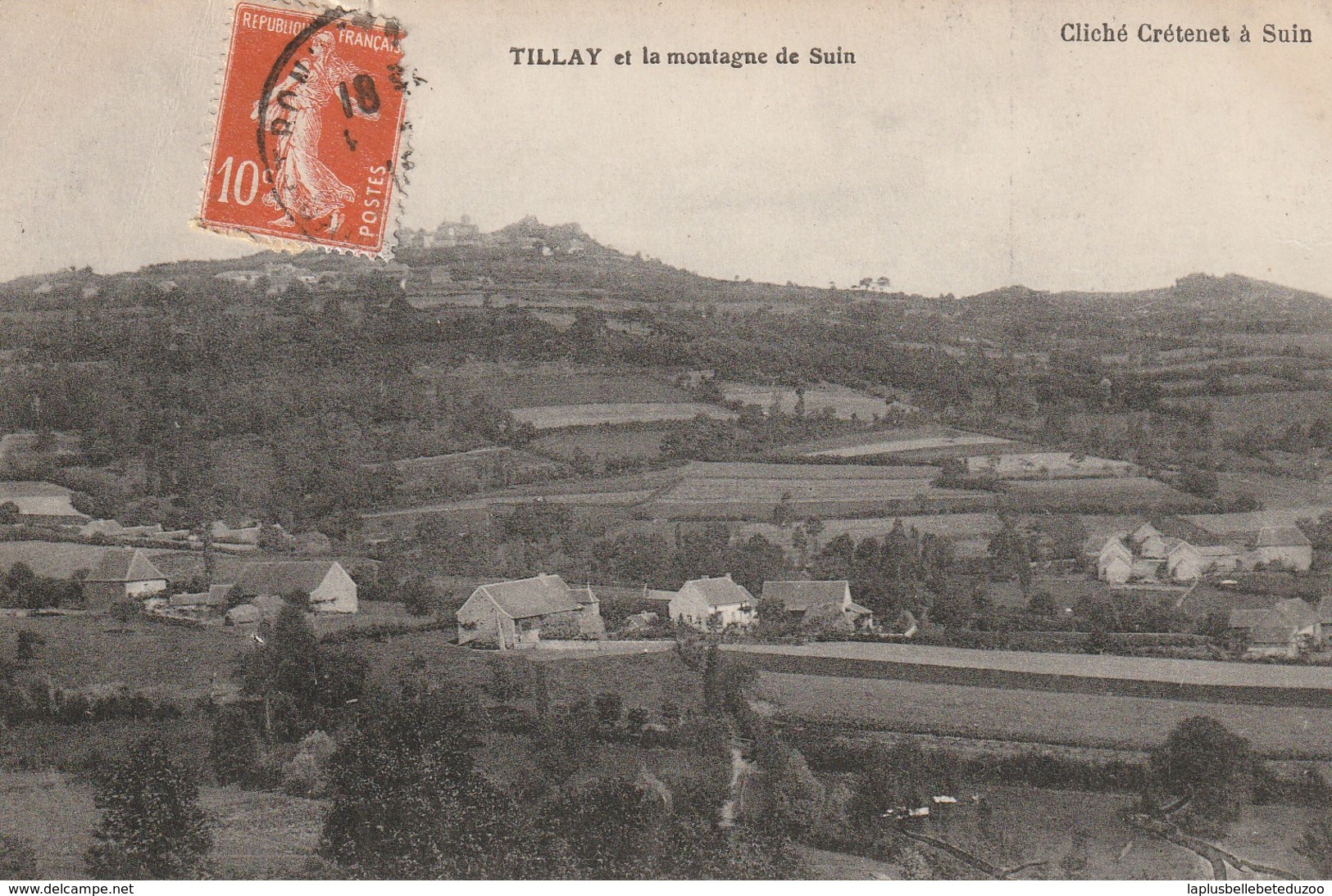 CPA - 71 - TILLAY Et La Montagne De SUIN - RARE - Autres & Non Classés