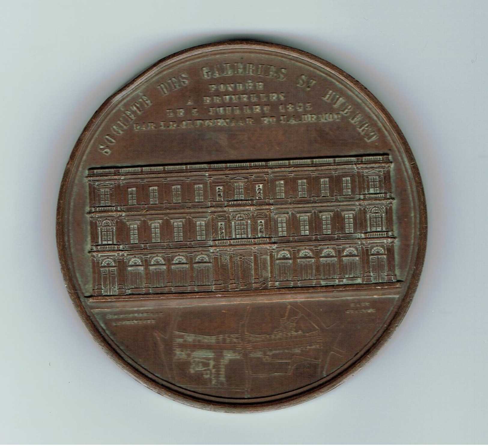 Médaille,Belgique,Société Des Galeries Saint Hubert Par Hart,Cluysenaar - Autres & Non Classés