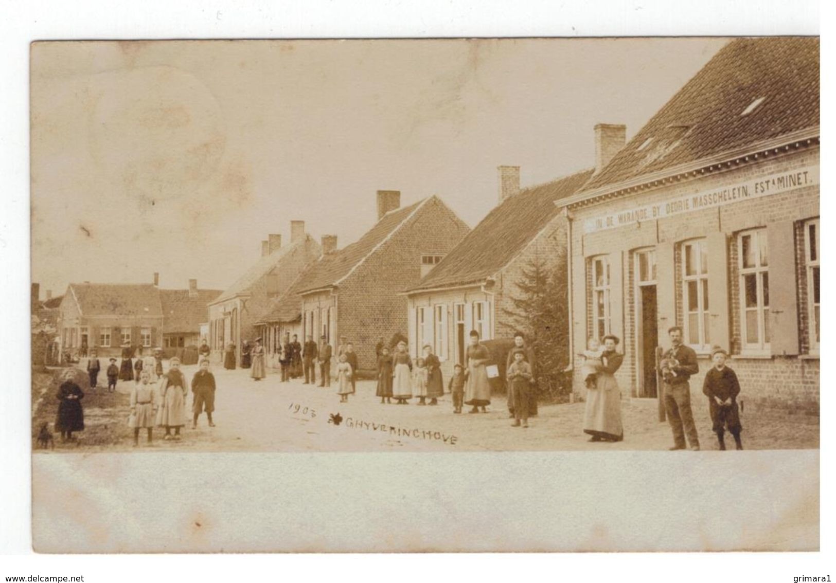 Gijverinkhove - Ghyverinchove : Estaminet In De Warande 1903 - Alveringem