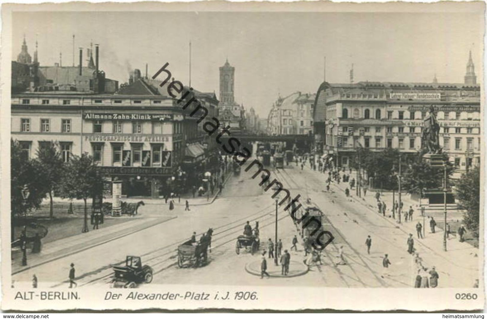Alt-Berlin - Alexander-Platz I. J. 1906 - Verlag Ludwig Walter Berlin 30er Jahre - Mitte
