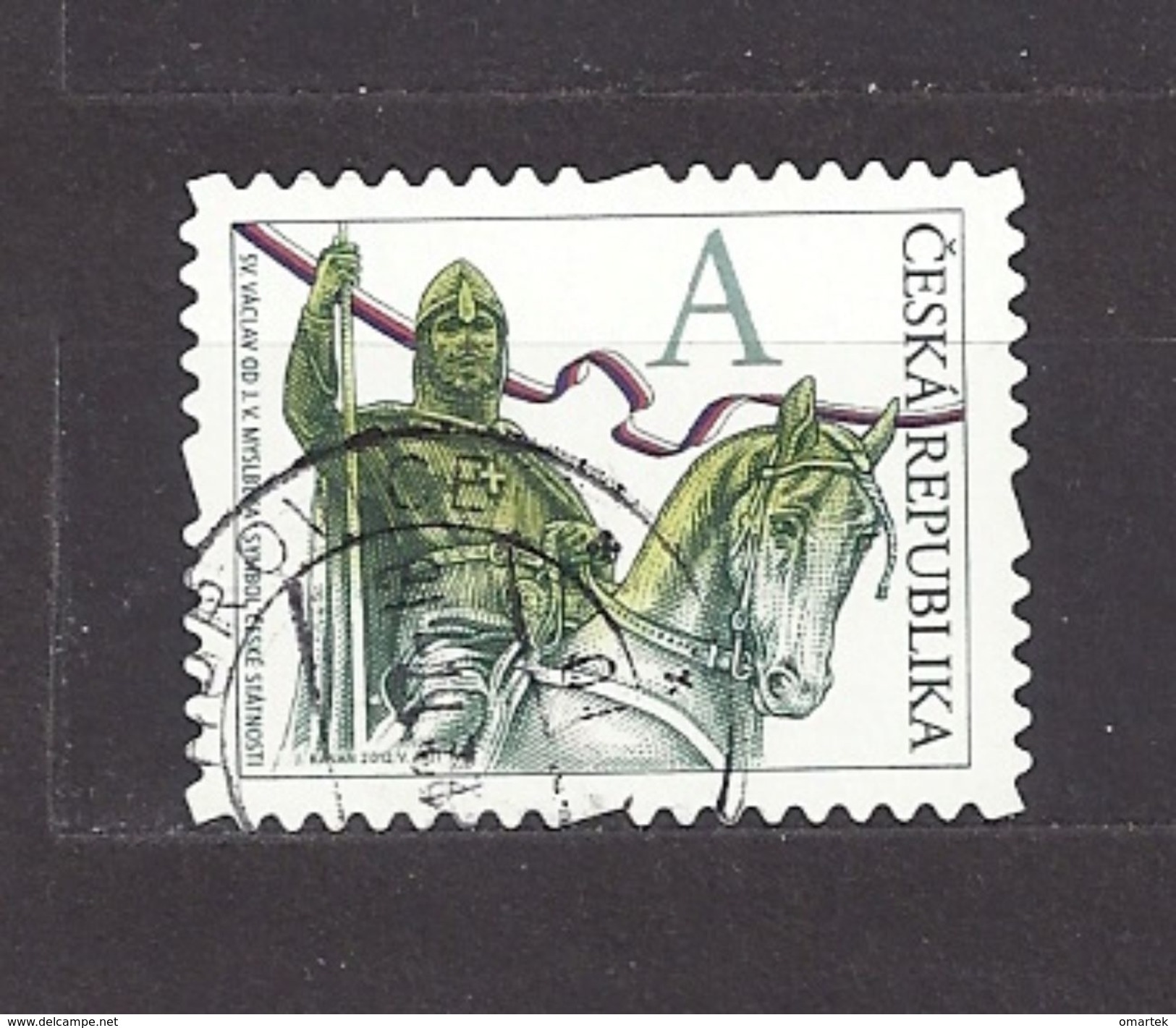 Czech Republic 2012 Gest ⊙ Mi 723 Sc 3536 St. Wenceslas. The Stamp Portrays J.V. Myslbek C9 - Oblitérés