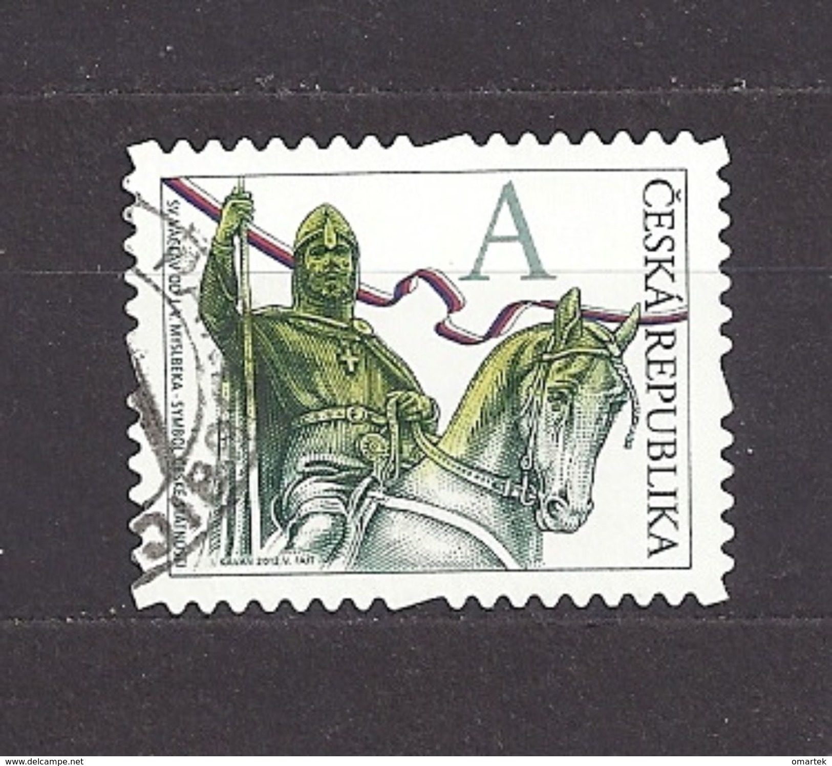 Czech Republic Tschechische Republik 2012 ⊙ Mi 723 Sc 3536 St. Wenceslas. The Stamp Portrays J.V. Myslbek C10 - Oblitérés