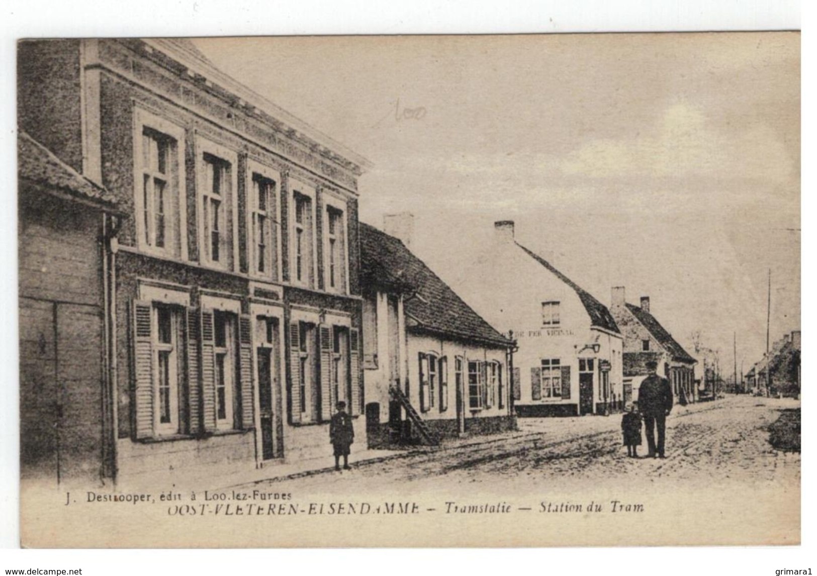 OOST-VLETEREN-ELSENDAMME   Tramstatie - Station Du Tram - Vleteren