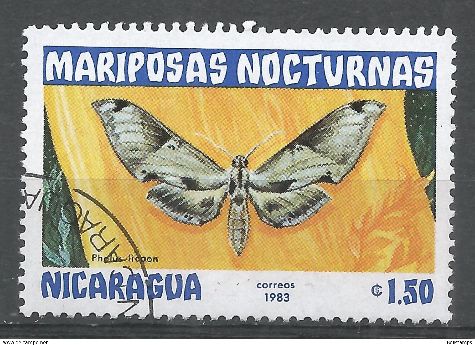 Nicaragua 1983. Scott #1234 (U) Butterfly, Pholus Licaon - Nicaragua