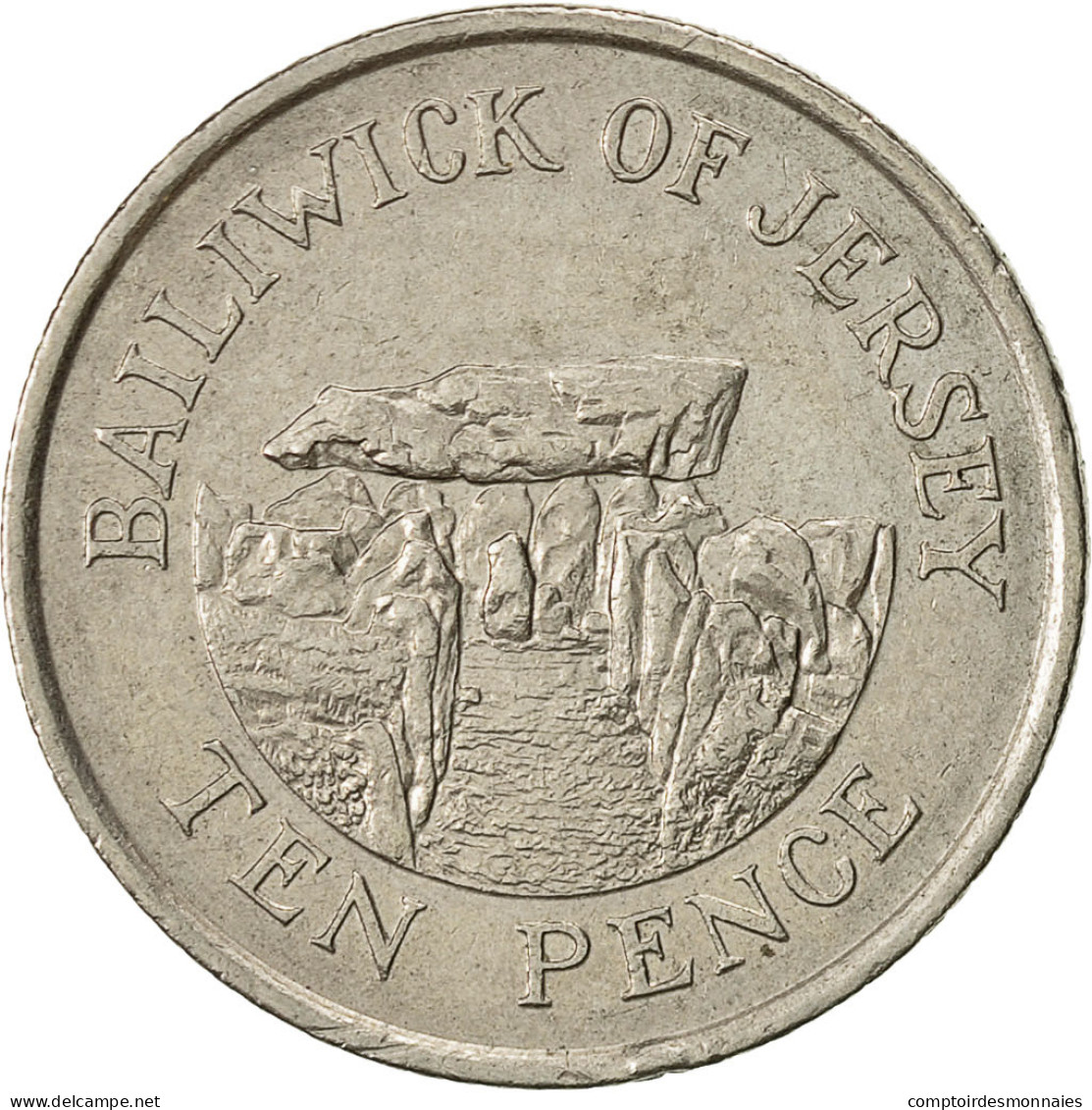 Monnaie, Jersey, Elizabeth II, 10 Pence, 1992, SUP, Copper-nickel, KM:57.2 - Jersey