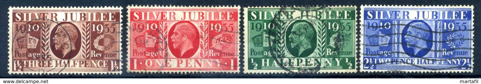 1935 GRAN BRETAGNA SET USATO - Gebraucht