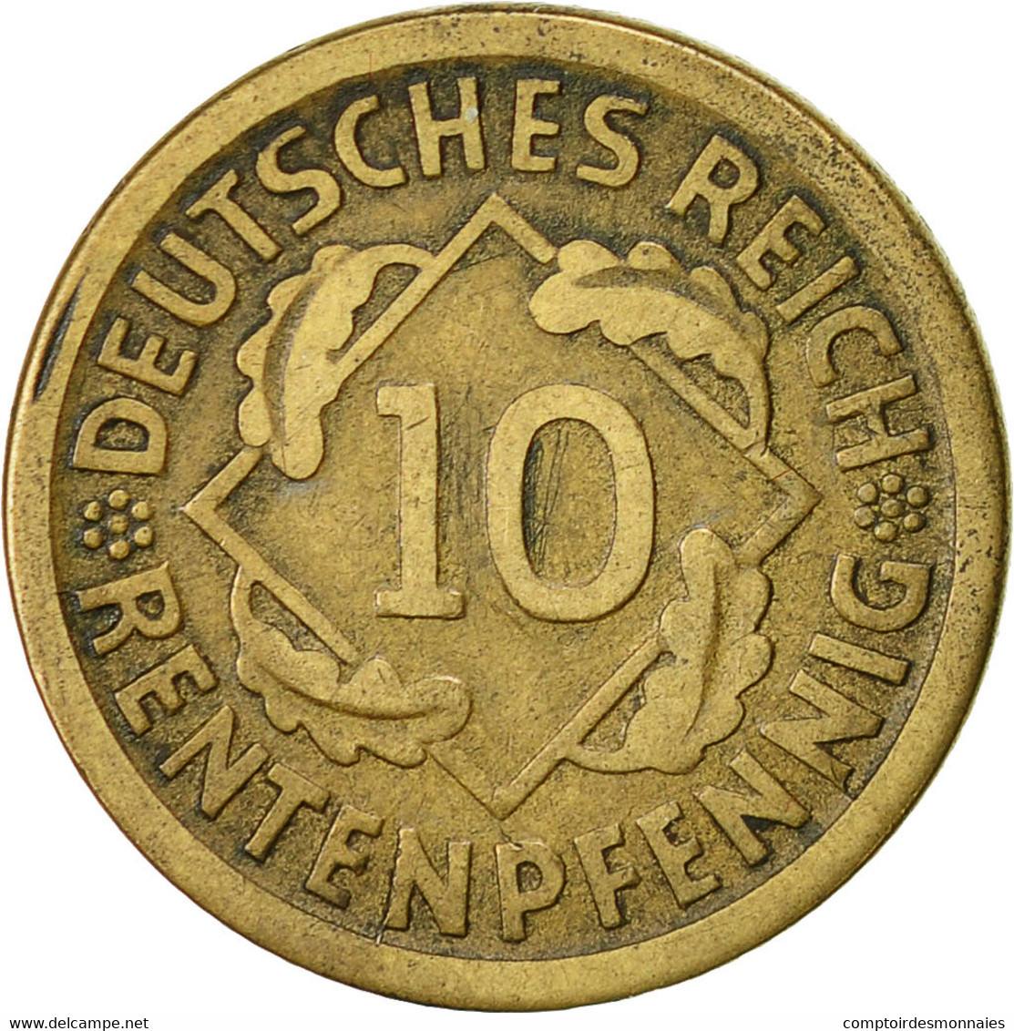 Monnaie, Allemagne, République De Weimar, 10 Rentenpfennig, 1924, Munich, TTB - 10 Rentenpfennig & 10 Reichspfennig