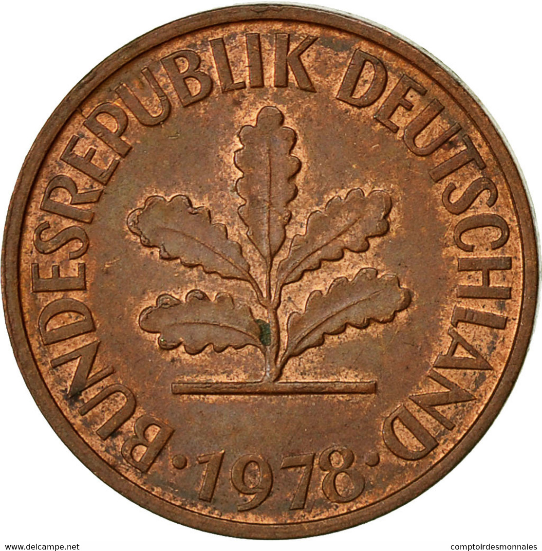 Monnaie, République Fédérale Allemande, 2 Pfennig, 1978, Stuttgart, TTB - 2 Pfennig