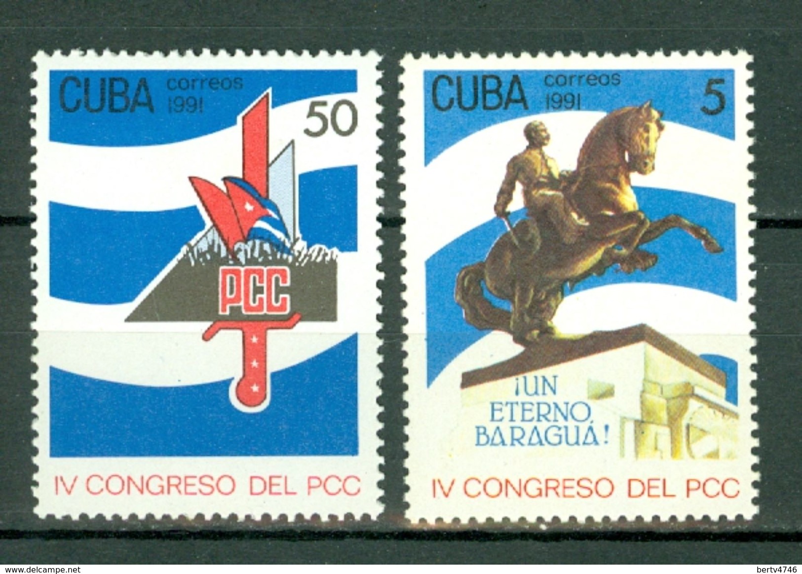 Cuba 1991  Yv 3153A/3153B** Mi 3516/3517**  MNH - Neufs