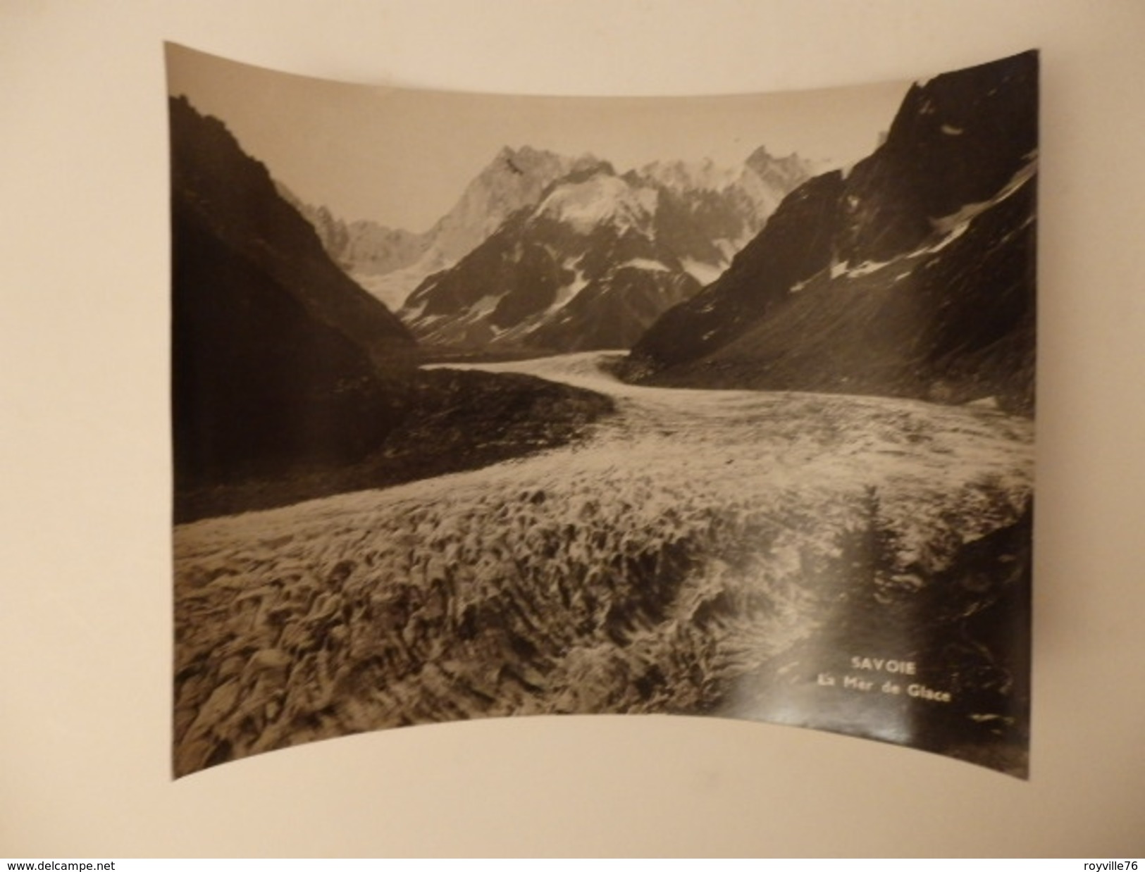 Photo 24cm/18cm Sur La Mer De Glace En Savoie. - Autres & Non Classés