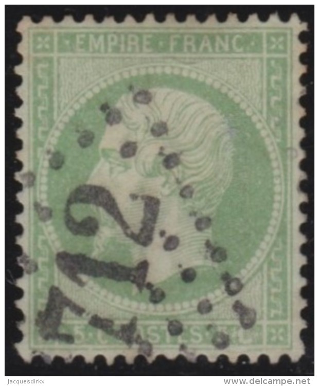 France   .   Yvert   .     20      .             O   .    Oblitéré - 1862 Napoleon III