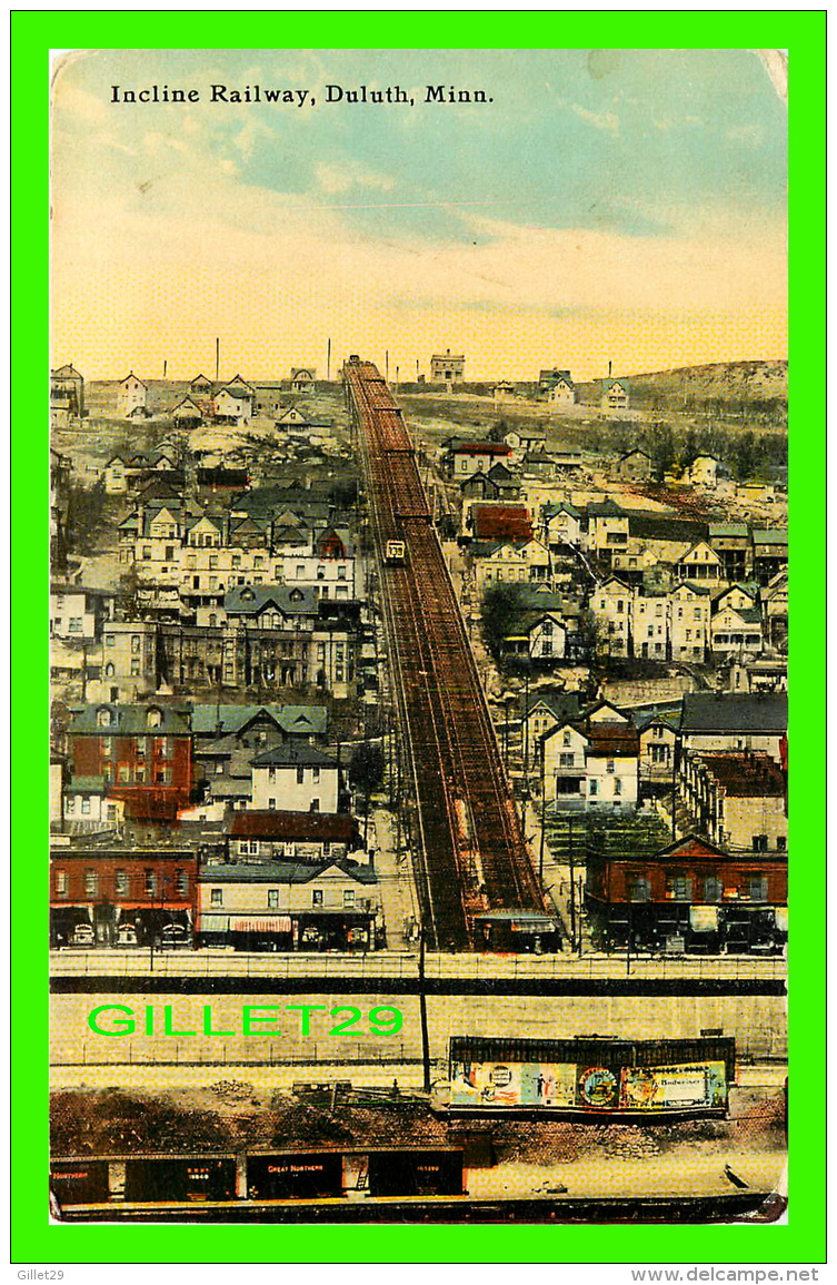 DULUTH, MN - INCLINE RAILWAY - TRAVEL IN 1912 - - Duluth