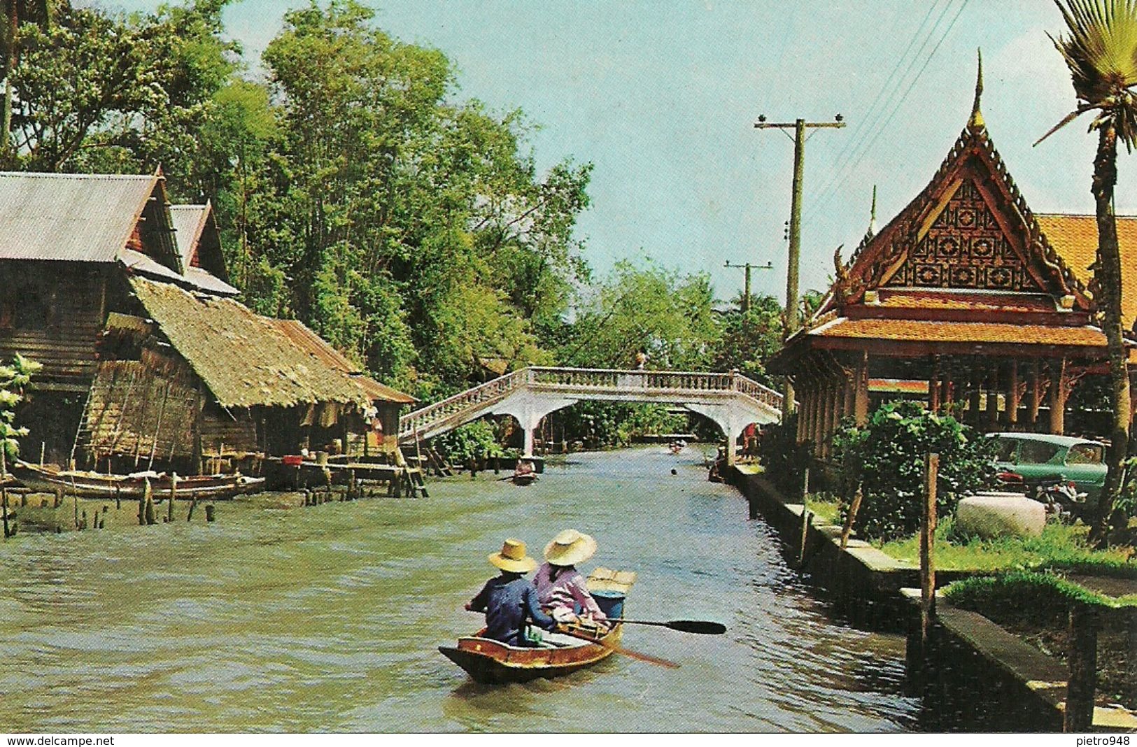 Thailandia (Thailand) A Bridge Crossing A Khlong (Canal) At Thonburi (now A Part Of Greater Bangkok) - Tailandia