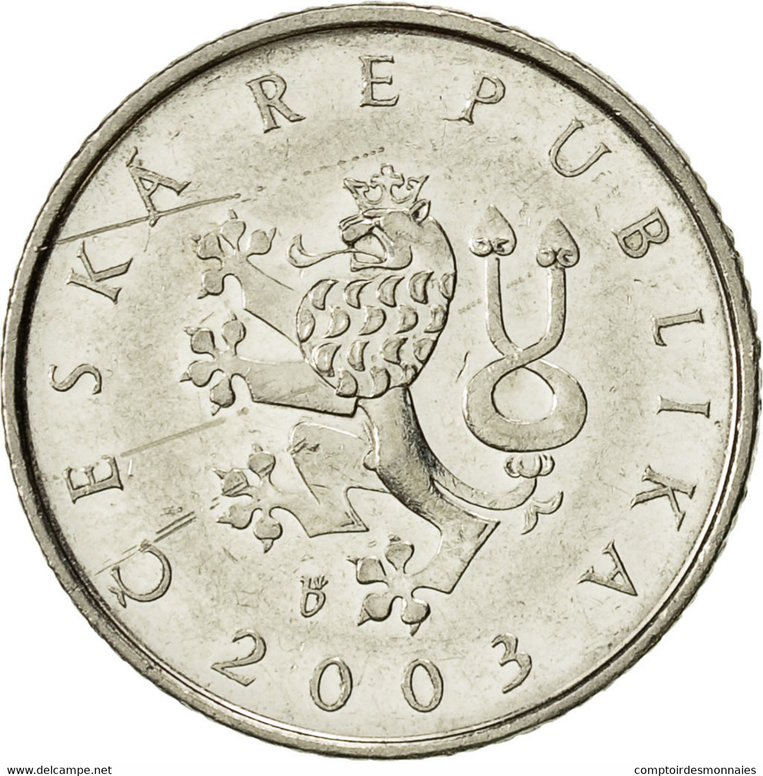 Monnaie, République Tchèque, Koruna, 2003, TTB, Nickel Plated Steel, KM:7 - Tchéquie